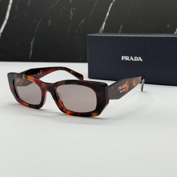 NEW PRADA PRB05S 22A20I WOMEN HAVANA SUNGLASSES SPR B05 22A20I - Picture 1 of 9